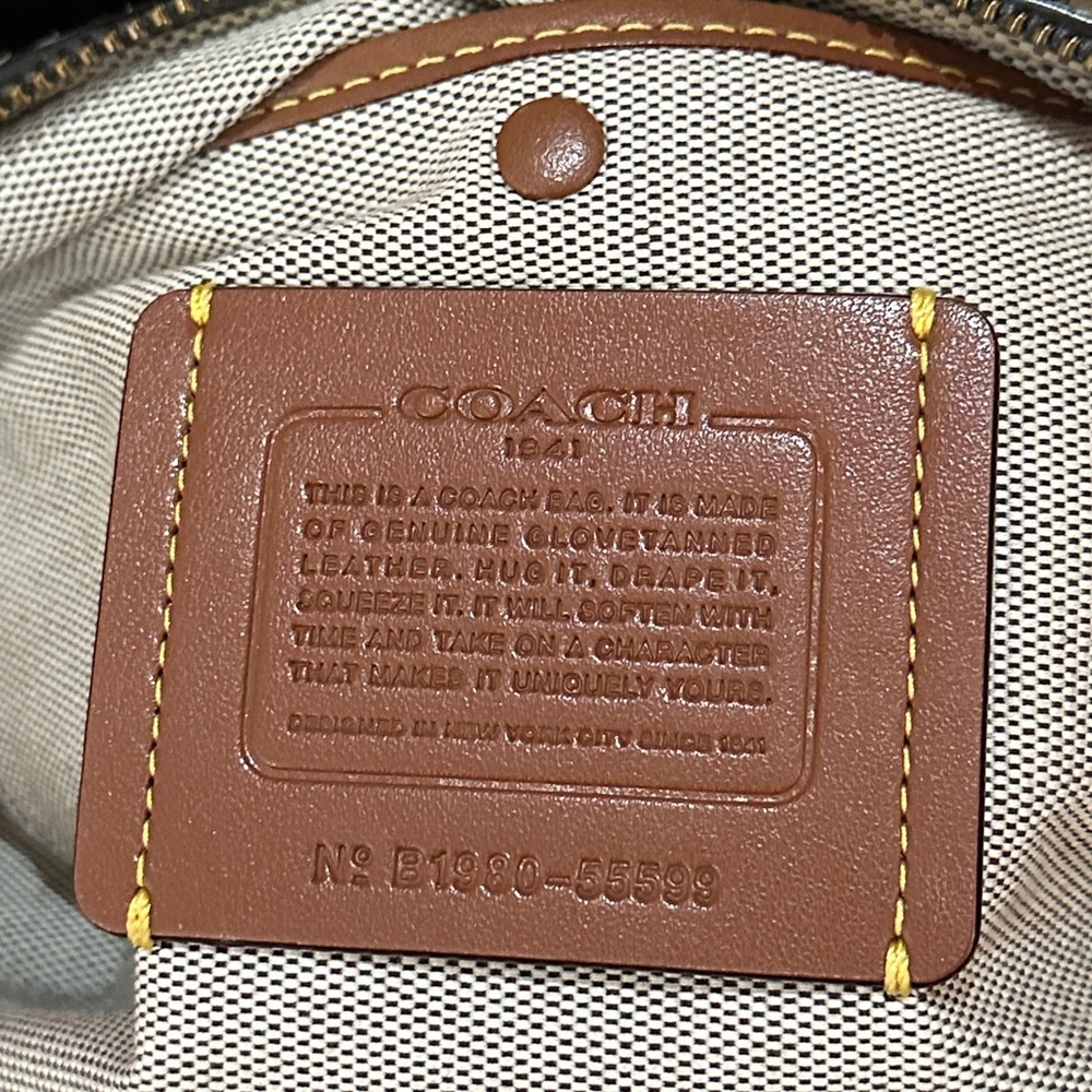 COACH 1941 Mason Carryall Colorblock Satchel in Beechwood w/Snakeskin Detail - Picture 13 of 16